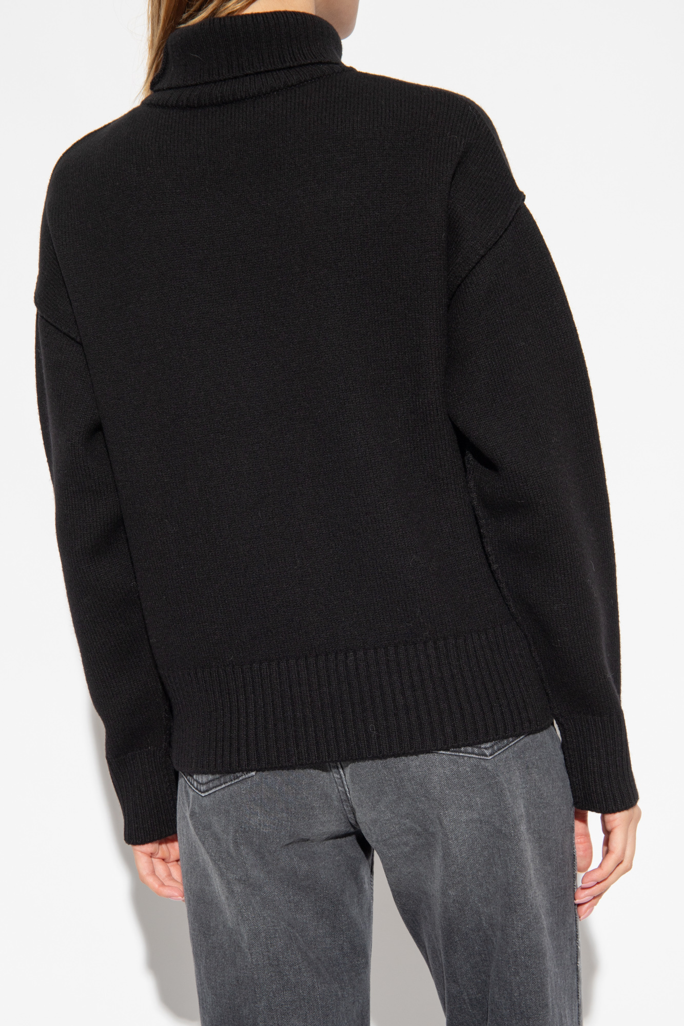 Ami Alexandre Mattiussi Turtleneck Oversize Fit Double Face